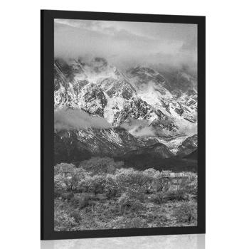 Plakat wyjątkowy górski krajobraz - 60x90 silver