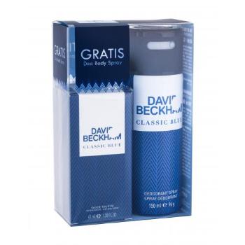 David Beckham Classic Blue zestaw EDT 40 ml + dezodorant 150 ml dla mężczyzn Uszkodzone pudełko