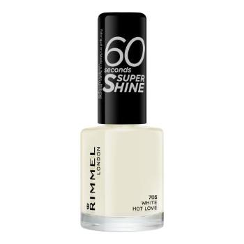 Rimmel London 60 Seconds Super Shine 8 ml lakier do paznokci dla kobiet 703 White Hot Love
