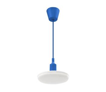 LED Żyrandol na drucie ALBENE ECO 1xE27/24W/230V niebieski