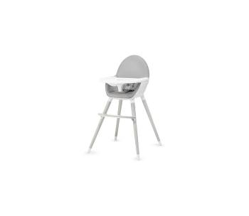 KINDERKRAFT - Krzesło do jadalni dla dzieci FINI szaro/białe