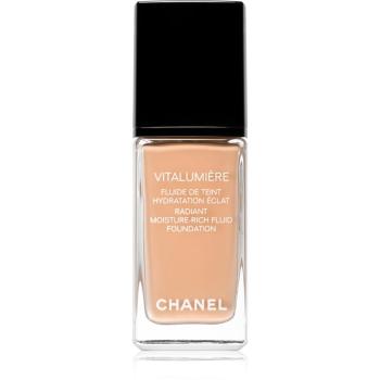 Chanel Vitalumière Radiant Moisture Rich Fluid Foundation rozświetlający podkład nawilżający odcień 25 - Pétale 30 ml