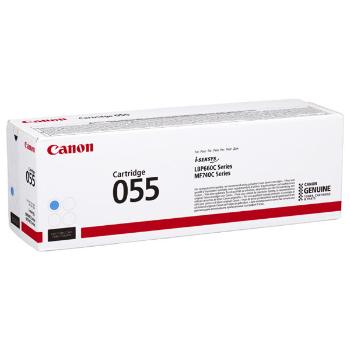 Canon originální toner 055C, cyan, 2100str., 3015C002, Canon MF742Cdw, MF744Cdw, MF746Cx, LBP663Cdw, LBP664Cx, O