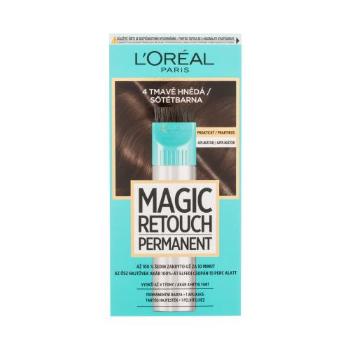 L'Oréal Paris Magic Retouch Permanent 18 ml farba do włosów dla kobiet Uszkodzone pudełko 4 Dark Brown