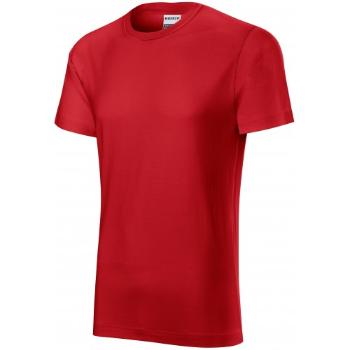 Trwała koszulka męska, czerwony, XL