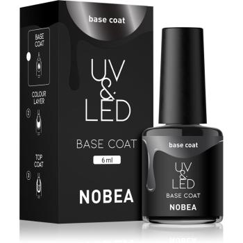 NOBEA UV & LED Base Coat lakier bazowy do paznokci do stosowania z lampą UV/LED błyszczący 6 ml