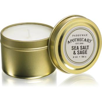 Paddywax Apothecary Sea Salt & Sage świeczka zapachowa w puszcze 56 g