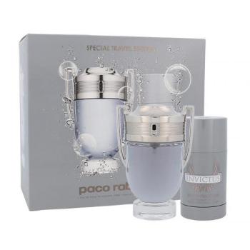 Paco Rabanne Invictus zestaw Edt 100ml + 75ml Deostick dla mężczyzn Uszkodzone pudełko