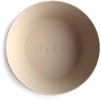 Mushie Round Dinnerware Bowl miska Vanilla 2 szt.
