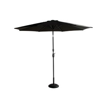 Czarny parasol Hartman Sophie, ø 300 cm