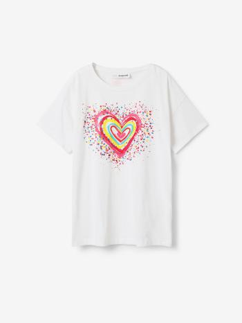 Desigual Heart Koszulka dziecięce Biały