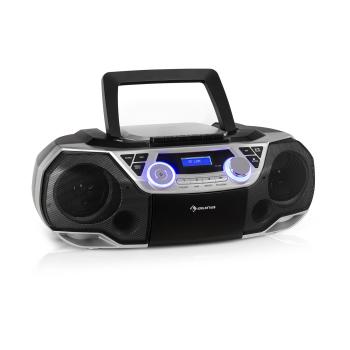 Auna Roadie 2K, radioodtwarzacz kasetowy, boombox, CD, DAB/DAB+, UKF-FM, Bluetooth