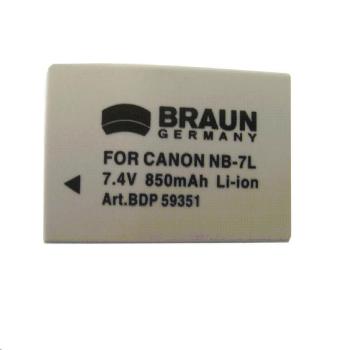 Bateria Braun CANON NB-7L, 850 mAh