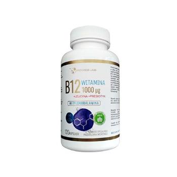 PROGRESS LABS Vitamin B12 1000mcg + Prebiotyk - 120caps