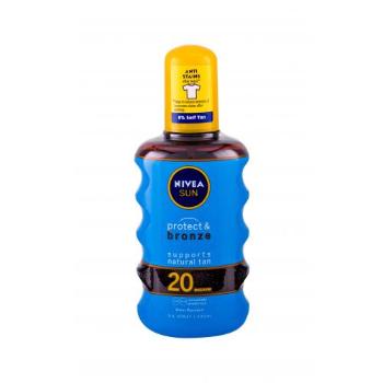 Nivea Sun Protect & Bronze Oil Spray SPF20 200 ml preparat do opalania ciała unisex