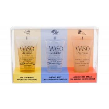 Shiseido Waso Quick Gentle Cleanser zestaw Żel do mycia 30 ml + Mleczko 30 ml + Krem na dzień 30 ml dla kobiet Uszkodzone pudełko