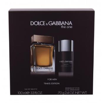 Dolce&Gabbana The One For Men zestaw Edt 100 ml + deostick 75 ml dla mężczyzn Uszkodzone pudełko