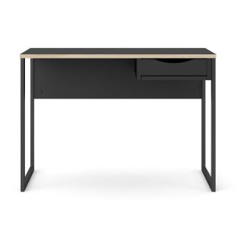 Czarne biurko Tvilum Function Plus, 110 x 48 cm