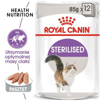 ROYAL CANIN  Sterilised 12x85 g pasztet karma mokra - pasztet dla kotów dorosłych, sterylizowanych