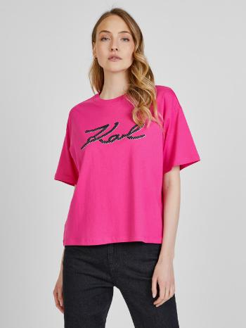 Karl Lagerfeld Koszulka Różowy