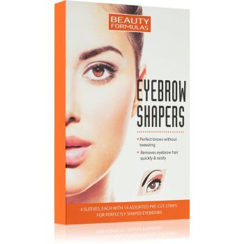 Beauty Formulas Eyebrow Shapers paski do depilacji do brwi 4 szt.