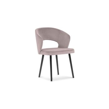 Fioletowe krzesło z aksamitnym obiciem Windsor & Co Sofas Elpis