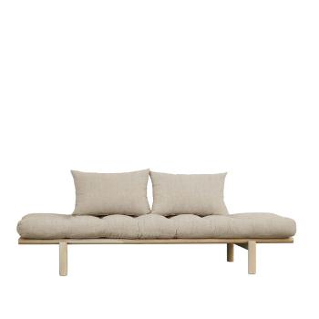 Sofa z lnianym pokryciem Karup Design Pace Natural/Linen