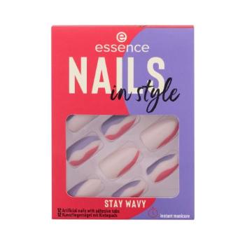 Essence Nails In Style 12 szt manicure dla kobiet 13 Stay Wavy