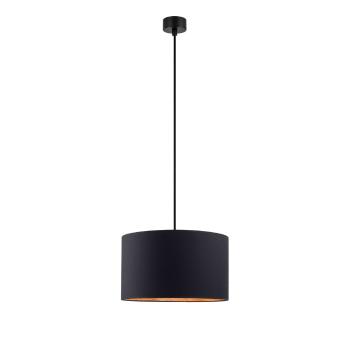Czarna lampa wisząca z wnętrzem w kolorze miedzi Sotto Luce Mika, ⌀ 36 cm