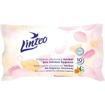 Linteo Personal hygiene nawilżane chusteczki do higieny intymnej mini herbal 10 szt.