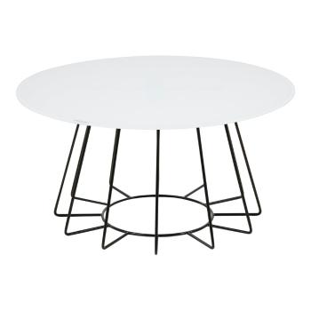 Podręczny stolik z blatem z utwardzanego szkła Actona Casia, ⌀ 80 cm