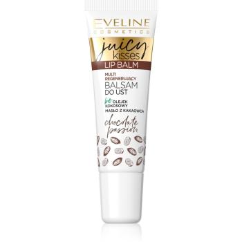 Eveline Cosmetics Juicy Kisses Chocolate odzywczy balsam do ust z masłem kakaowym 12 ml