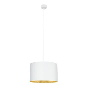Biała lampa wisząca z wnętrzem w złotym kolorze Sotto Luce Mika, ∅ 36 cm