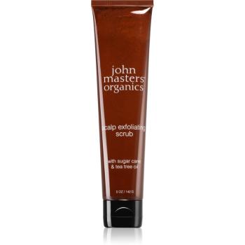 John Masters Organics Sugar Cane & Tea Tree Oil Scalp Exfoliating Scrub peeling oczyszczający na skórę głowy 142 g