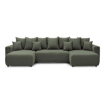 Zielona sofa w kształcie litery U Envy - Bobochic Paris