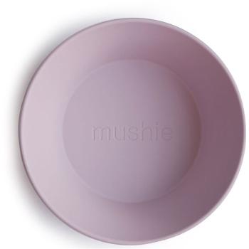 Mushie Round Dinnerware Bowl miska Soft Lilac 2 szt.