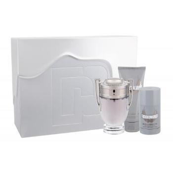 Paco Rabanne Invictus zestaw Edt 100 ml + Balsam po goleniu 100 ml + Deostick 75 ml dla mężczyzn