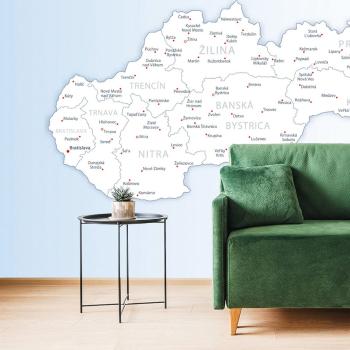 Samoprzylepna tapeta mapa Slovenska - 150x100