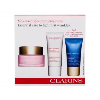 Clarins Multi-Active zestaw Krem na dzień 50 ml + Pianka oczyszczająca Gentle Foaming Cleanser 30 ml + Krem na noc Multi-Active Nuit 15 ml dla kobiet