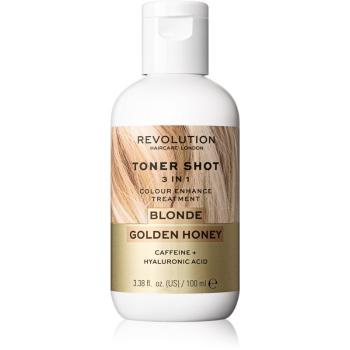 Revolution Haircare Toner Shot Blonde Golden Honey odżywcza maseczka tonująca 3 w 1 odcień Blonde Golden Honey 100 ml