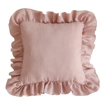 Poszewka na poduszkę dziecięcą Powder Pink Frill – Moi Mili