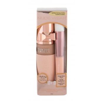 Physicians Formula Nude Wear Touch of Glow zestaw Podkład 30 ml + pędzel kosmetyczny 1 szt. dla kobiet Uszkodzone pudełko Light/Medium