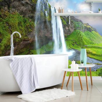 Fototapeta majestatyczny wodospad na Islandii - 150x100