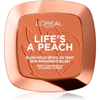 L’Oréal Paris Wake Up & Glow Life’s a Peach róż do policzków odcień 01 Peach Addict 9 g