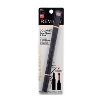 Revlon Colorstay Brow Shape & Glow 0,83 g kredka do brwi dla kobiet 250 Soft Black