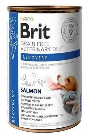 BRIT Veterinary Diet Recovery Salmon karma na regenerację dla psa i kota 400 g
