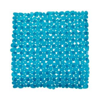 Niebieskozielona antypoślizgowa mata prysznicowa Wenko Paradise, 54x54 cm