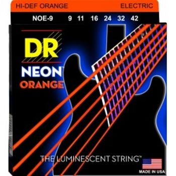 Dr Noe 9-42 Neon Orange Struny Gitara Elektryczna