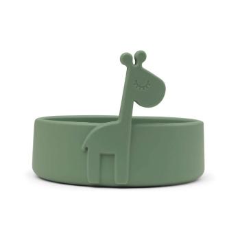 Zielona silikonowa miseczka dla dzieci ø 11,5 cm Raffi – Done by Deer