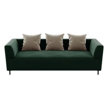 Zielona aksamitna sofa Ghado Nosto
